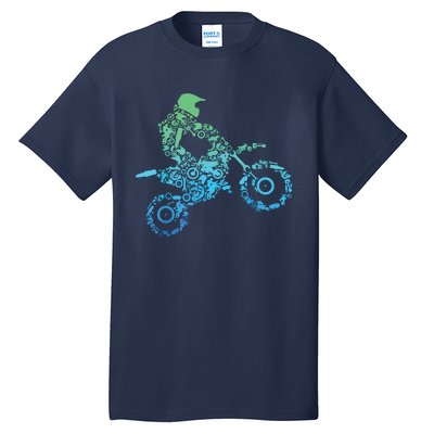 Dirt Bike Rider Motocross Dirt Biking Gift Tall T-Shirt