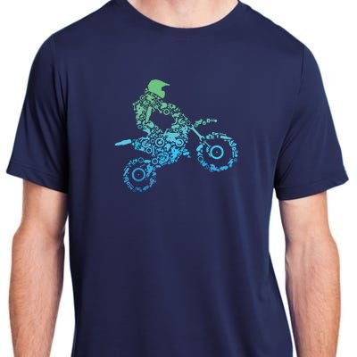 Dirt Bike Rider Motocross Dirt Biking Gift Adult ChromaSoft Performance T-Shirt