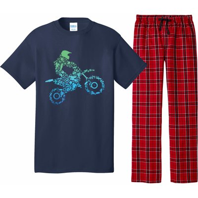 Dirt Bike Rider Motocross Dirt Biking Gift Pajama Set