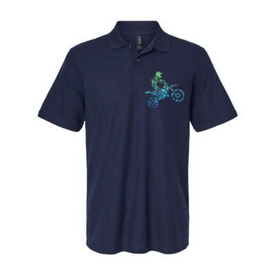 Dirt Bike Rider Motocross Dirt Biking Gift Softstyle Adult Sport Polo