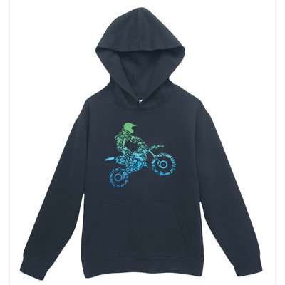 Dirt Bike Rider Motocross Dirt Biking Gift Urban Pullover Hoodie