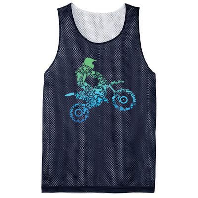 Dirt Bike Rider Motocross Dirt Biking Gift Mesh Reversible Basketball Jersey Tank