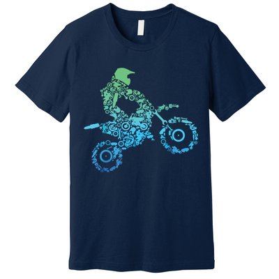 Dirt Bike Rider Motocross Dirt Biking Gift Premium T-Shirt