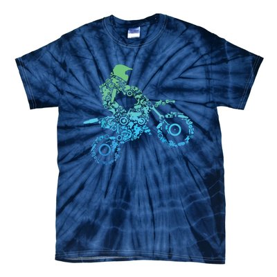 Dirt Bike Rider Motocross Dirt Biking Gift Tie-Dye T-Shirt