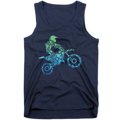 Dirt Bike Rider Motocross Dirt Biking Gift Tank Top