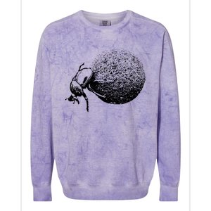 Dung Beetle Rolling Dung Ball African Wildlife Colorblast Crewneck Sweatshirt