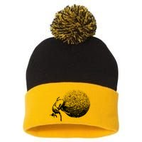 Dung Beetle Rolling Dung Ball African Wildlife Pom Pom 12in Knit Beanie