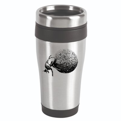 Dung Beetle Rolling Dung Ball African Wildlife 16oz Travel Tumbler