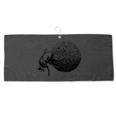 Dung Beetle Rolling Dung Ball African Wildlife Large Microfiber Waffle Golf Towel