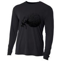 Dung Beetle Rolling Dung Ball African Wildlife Cooling Performance Long Sleeve Crew
