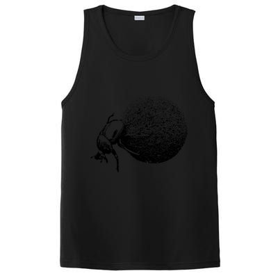 Dung Beetle Rolling Dung Ball African Wildlife PosiCharge Competitor Tank