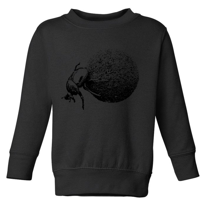 Dung Beetle Rolling Dung Ball African Wildlife Toddler Sweatshirt
