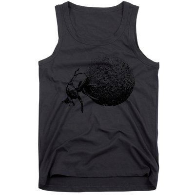 Dung Beetle Rolling Dung Ball African Wildlife Tank Top