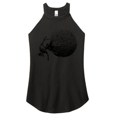 Dung Beetle Rolling Dung Ball African Wildlife Women's Perfect Tri Rocker Tank