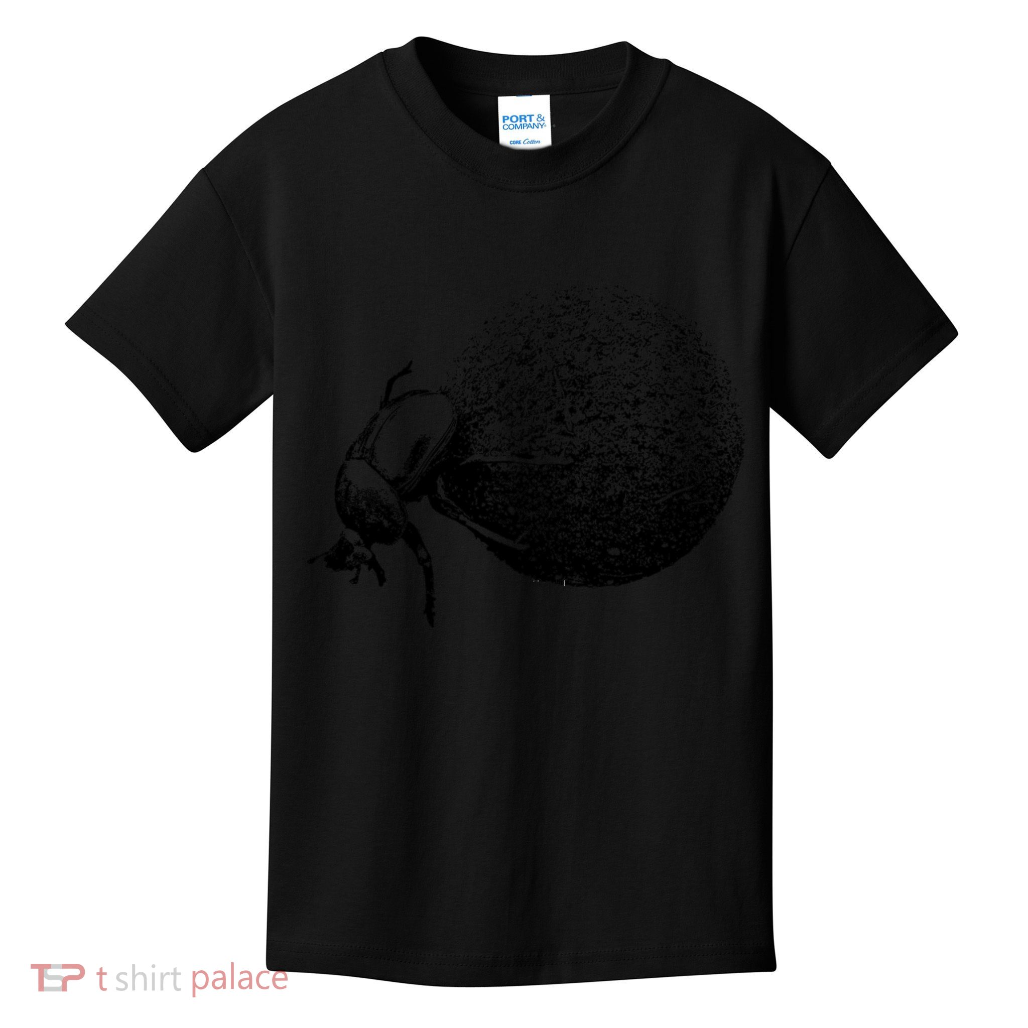 Dung Beetle Rolling Dung Ball African Wildlife Kids T-Shirt
