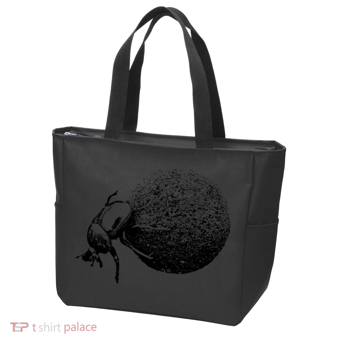 Dung Beetle Rolling Dung Ball African Wildlife Zip Tote Bag