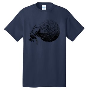 Dung Beetle Rolling Dung Ball African Wildlife Tall T-Shirt