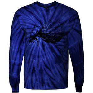 Dung Beetle Rolling Dung Ball African Wildlife Tie-Dye Long Sleeve Shirt