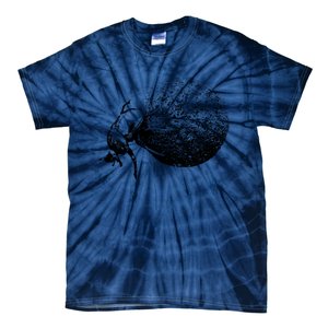 Dung Beetle Rolling Dung Ball African Wildlife Tie-Dye T-Shirt