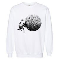 Dung Beetle Rolling Dung Ball African Wildlife Garment-Dyed Sweatshirt
