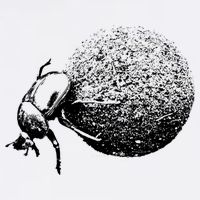 Dung Beetle Rolling Dung Ball African Wildlife Garment-Dyed Sweatshirt