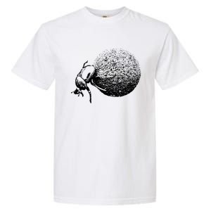 Dung Beetle Rolling Dung Ball African Wildlife Garment-Dyed Heavyweight T-Shirt