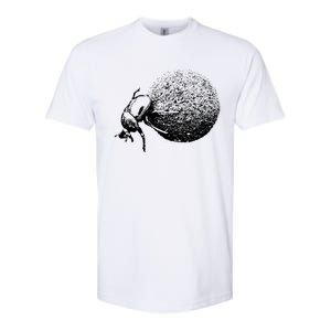 Dung Beetle Rolling Dung Ball African Wildlife Softstyle CVC T-Shirt