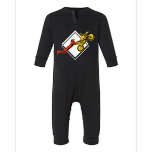 Dirt Bike Riding MX Motocross Supercross Infant Fleece One Piece