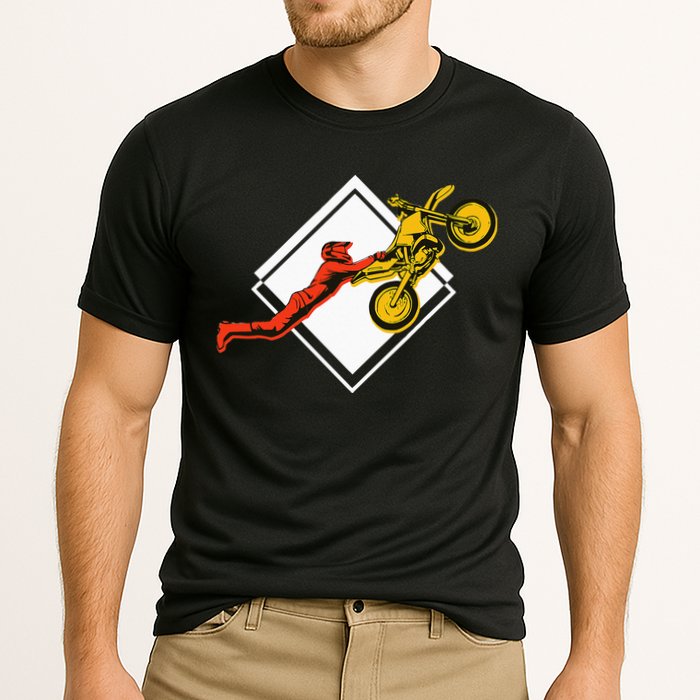 Dirt Bike Riding MX Motocross Supercross Cooling Performance Crew T-Shirt