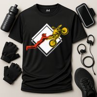Dirt Bike Riding MX Motocross Supercross Cooling Performance Crew T-Shirt