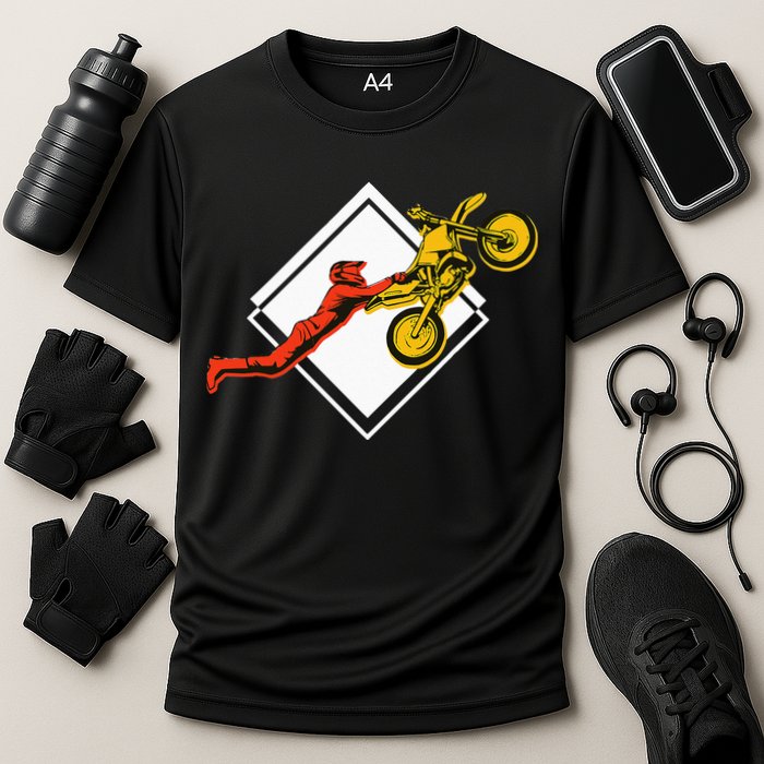 Dirt Bike Riding MX Motocross Supercross Cooling Performance Crew T-Shirt