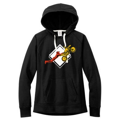 Dirt Bike Riding MX Motocross Supercross Women's Fleece Hoodie