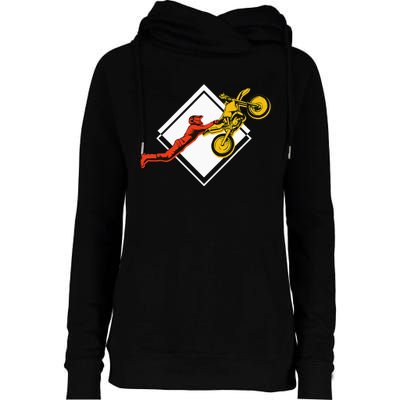 Dirt Bike Riding MX Motocross Supercross Womens Funnel Neck Pullover Hood