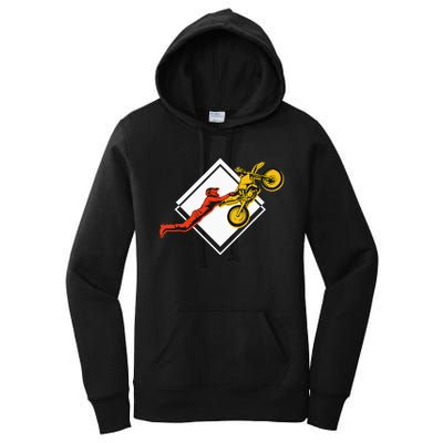 Dirt Bike Riding MX Motocross Supercross Women's Pullover Hoodie