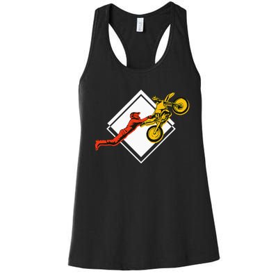 Dirt Bike Riding MX Motocross Supercross Women's Racerback Tank