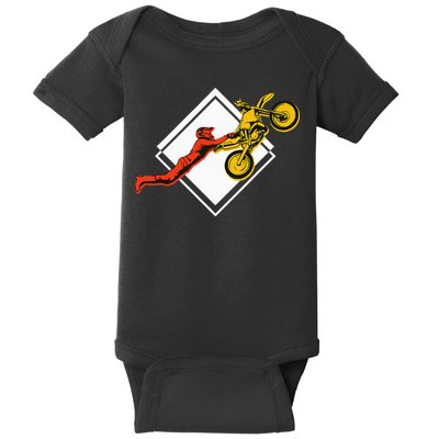 Dirt Bike Riding MX Motocross Supercross Baby Bodysuit