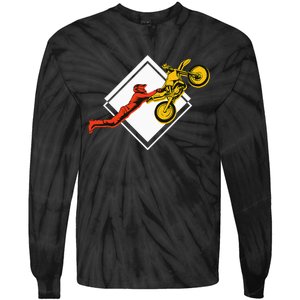 Dirt Bike Riding MX Motocross Supercross Tie-Dye Long Sleeve Shirt