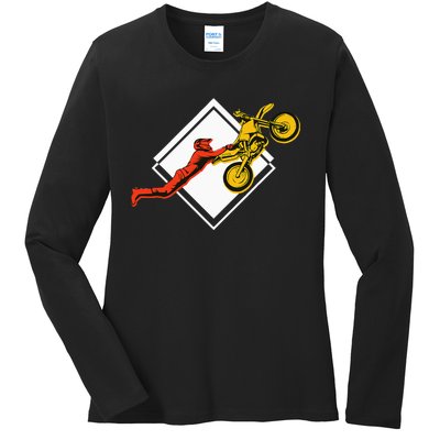 Dirt Bike Riding MX Motocross Supercross Ladies Long Sleeve Shirt