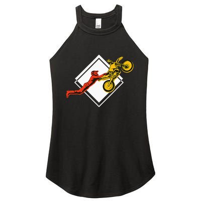 Dirt Bike Riding MX Motocross Supercross Women's Perfect Tri Rocker Tank