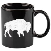 Distressed Buffalo Retro Bison Animal Lover 11oz C Handle Ceramic Mug