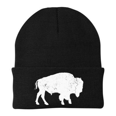 Distressed Buffalo Retro Bison Animal Lover Beanie