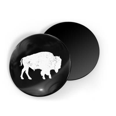 Distressed Buffalo Retro Bison Animal Lover Magnet