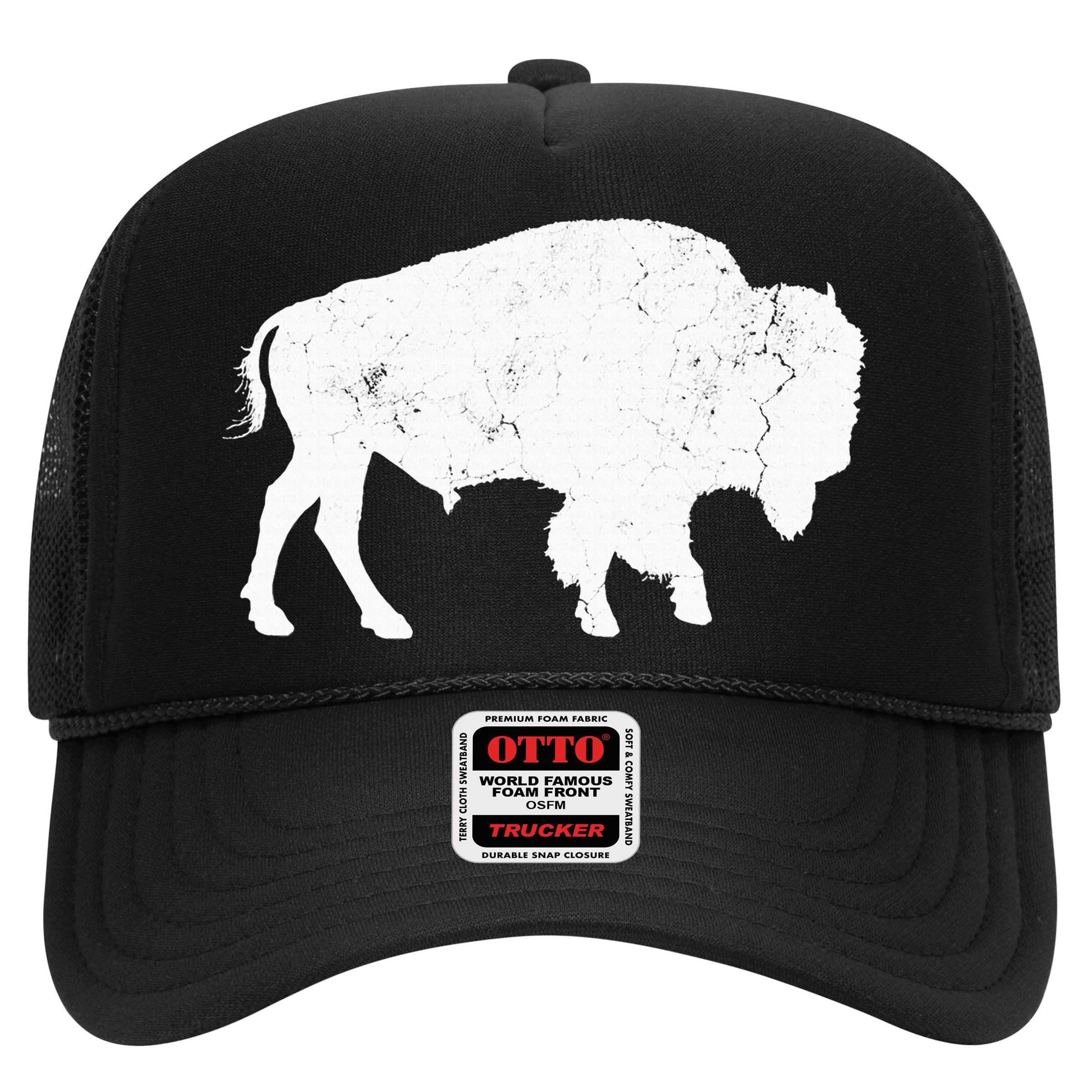 Distressed Buffalo Retro Bison Animal Lover Hat