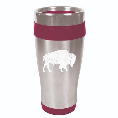 Distressed Buffalo Retro Bison Animal Lover 16oz Travel Tumbler
