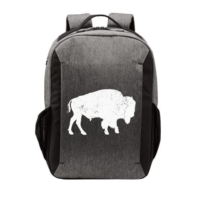 Distressed Buffalo Retro Bison Animal Lover Vector Backpack