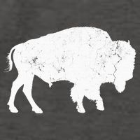 Distressed Buffalo Retro Bison Animal Lover Vector Backpack