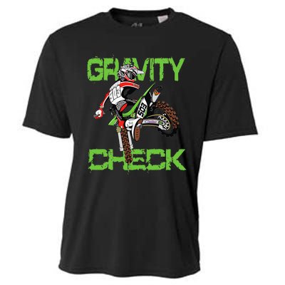 Dirt Bike Rider Motocross Cooling Performance Crew T-Shirt