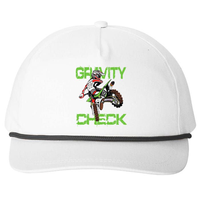 Dirt Bike Rider Motocross Snapback Five-Panel Rope Hat