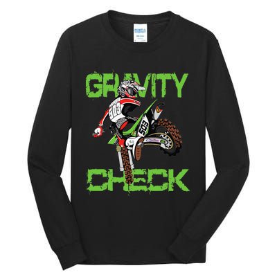 Dirt Bike Rider Motocross Tall Long Sleeve T-Shirt