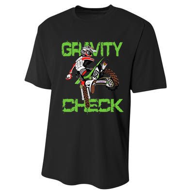 Dirt Bike Rider Motocross Performance Sprint T-Shirt